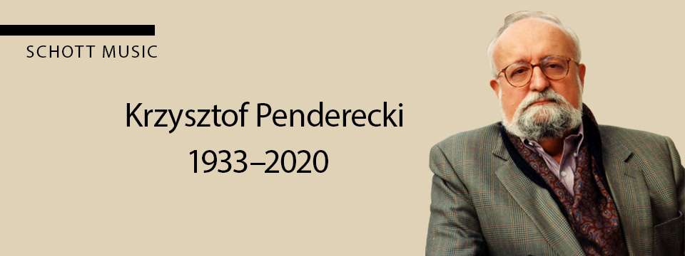 Penderecki Dies at 86