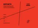 Kate Soper: epithets for soprano, flute, clarinet*, piano, violin, cello, and electronics