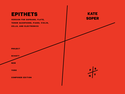 Kate Soper: epithets for soprano, flute, tenor saxophone*, piano, violin, cello, and electronics